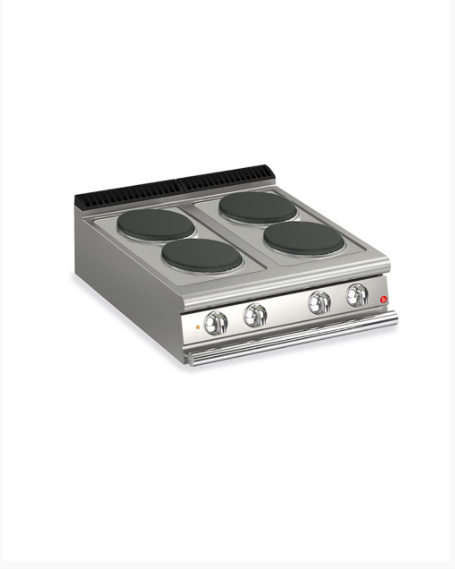 BARON ELECTRIC RANGE WITH ROUND CAST IRON PLATES TOP VERSION Q70PC/E800